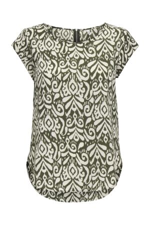 Only Only onlvic s/s aop top noos wvn T-shirt Korte mouw tarmac kaja graphic