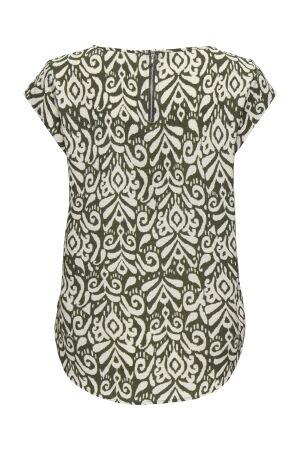 Only Only onlvic s/s aop top noos wvn T-shirt Korte mouw tarmac kaja graphic