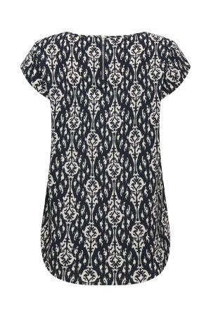 Only Only onlvic s/s aop top noos wvn T-shirt Korte mouw total eclipse felina simple etchnic