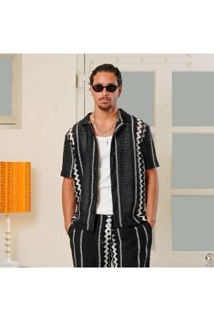 Quotrell Quotrell granada shirt sh99866 Overhemd 2293 black/off white
