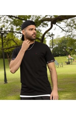 AB Lifestyle AB Lifestyle galaxy tee ab.ss25008 Print T-shirts jet black