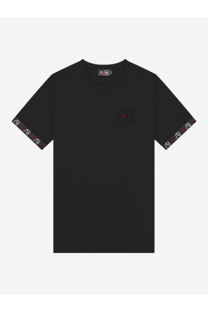 AB Lifestyle AB Lifestyle galaxy tee ab.ss25008 Print T-shirts jet black
