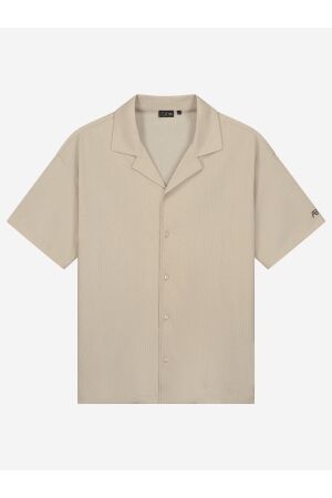 AB Lifestyle AB Lifestyle riveira shirt ab.ss25037 Overhemd beige
