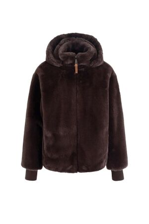 Moscow Moscow 08-08-evelyn-3 Winterjassen dark brown solid