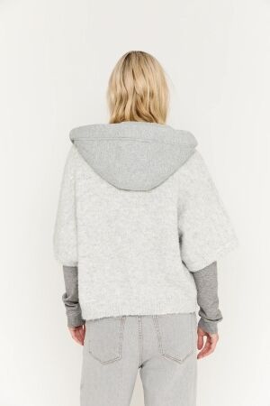 Moscow Moscow 40-10-timmy-2 Blouse 131-1 light grey melange solid