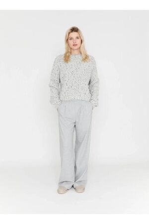 Moscow Moscow 92-02-sementy-1 Broek 131-1 light grey melange solid