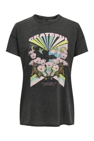 Only Only onllucy life reg s/s top jrs noos T-shirts black grateful