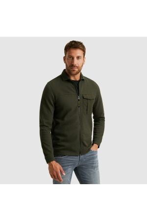 PME Legend PME Legend psi2509248 jersey waffle overshirt 1 Overshirt 8039 beluga