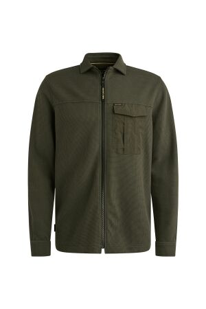 PME Legend PME Legend psi2509248 jersey waffle overshirt 1 Overshirt 8039 beluga