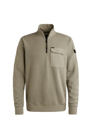 PME Legend PME Legend psw2509457 hakf zip collar knit look jersey Trui 8011 seneca rock