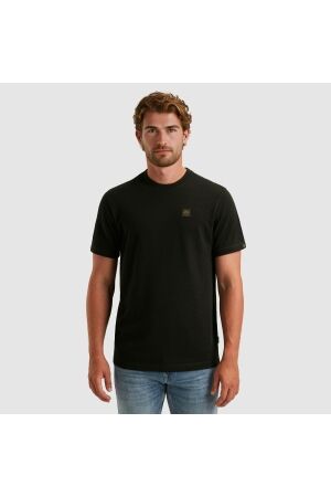 PME Legend PME Legend ptss2509565 short sleeve r-neck heavy slub jersey Print T-shirts 999 black