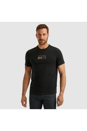 PME Legend PME Legend ptss2509569 short sleeve r-neck cotton elastane je Print T-shirts 999 black