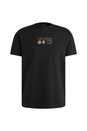 PME Legend PME Legend ptss2509569 short sleeve r-neck cotton elastane je Print T-shirts 999 black