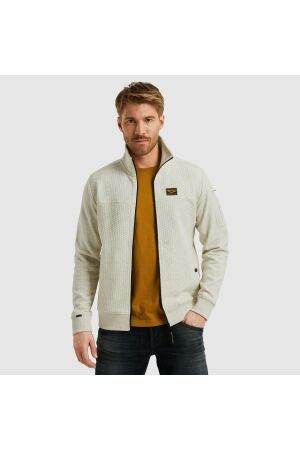 PME Legend PME Legend psw2508436 zip jacket jacquard interlock Vest 910 bone white melee