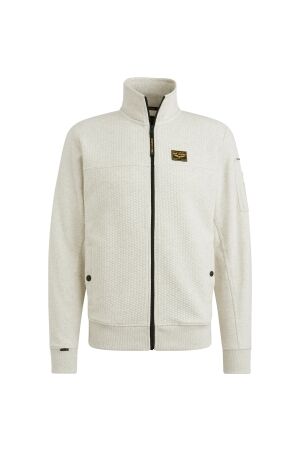 PME Legend PME Legend psw2508436 zip jacket jacquard interlock Vest 910 bone white melee