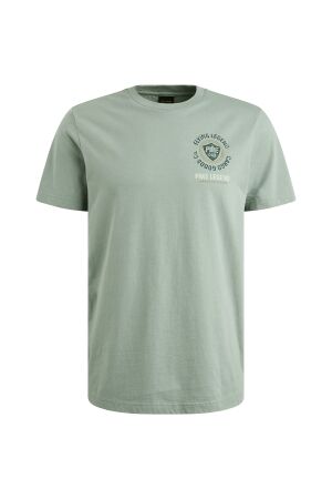 PME Legend PME Legend ptss2508575 short sleeve r-neck single jersey Print T-shirts 5226 silver blue