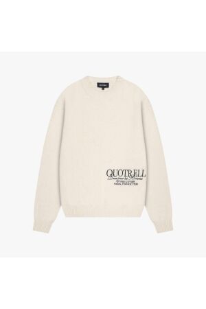 Quotrell Quotrell rico knitted crewneck kw006 Trui 9931 ecru