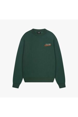 Quotrell Quotrell futura crewneck sw004 Trui 9852 petrol/orange