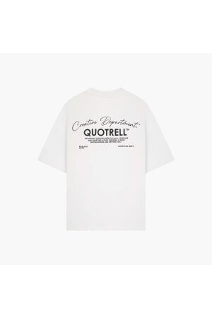 Quotrell Quotrell department t-shirt ts006 Print T-shirts 0003 white/black
