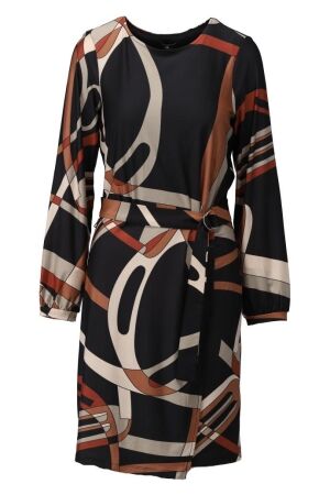 K-Design K-Design b339 jurk met ronde hals Jurk p048 P048