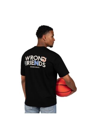 Wrong Friends Wrong Friends brooks t-shirt wf1182 Print T-shirts black
