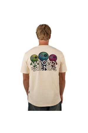 Wrong Friends Wrong Friends walden t-shirt wf1214 Print T-shirts beige