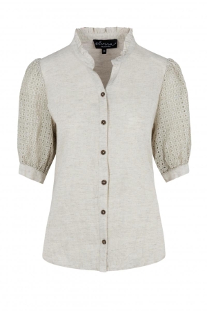 Elvira Casuals Elvira Casuals blouse nina e2 25-015 Blouse 796 ecru