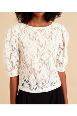 Elvira Casuals Elvira Casuals top sarah e2 25-047 T-shirt Korte mouw 15 off white