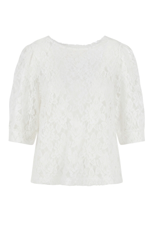 Elvira Casuals Elvira Casuals top sarah e2 25-047 T-shirt Korte mouw 15 off white