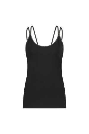 Nukus Nukus carlijn singlet Tops en Singlets 169 black/gold