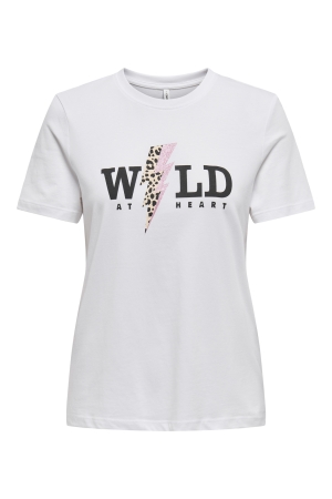 Only Only onlhenny life reg s/s top box cs jrs T-shirts bright white wild