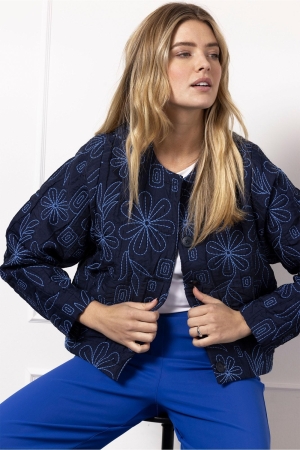 Studio Anneloes Studio Anneloes fien padded jacket 12379 Jackets 6901 dark blue/shirt blue