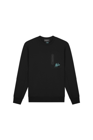 Malelions Malelions sport counter sweater ms1-ss25-21 Sweater 924 black/turquoise