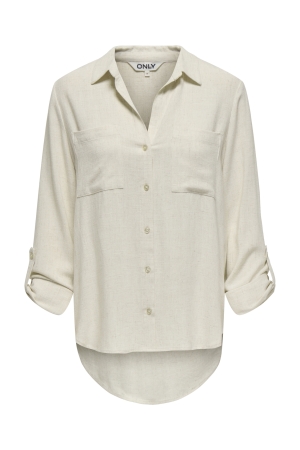 Only Only onlyasmin-siesta ls li bl shirt pnt noos T-shirt Lange mouw moonbeam