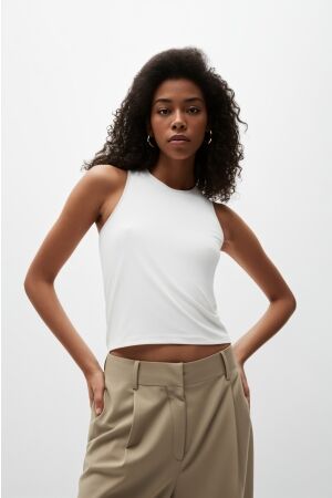 Helena Hart Helena Hart 7656 - singlet soft Tops en Singlets ecru