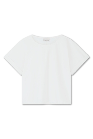 Helena Hart Helena Hart 7666 - top rose transfer T-shirt Korte mouw wit