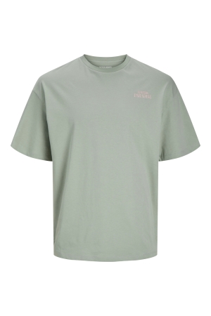 Jack & Jones Jack & Jones jjeames tee ss crew neck Print T-shirts iceberg green