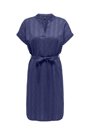 Only Only onldia s/s v-neck dress cs jrs Zomerjurkjes skipper blue
