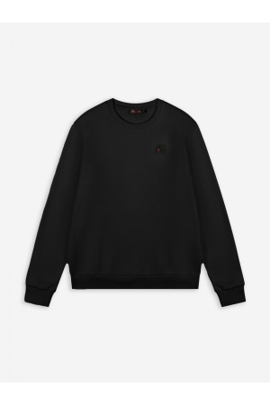 AB Lifestyle AB Lifestyle basic crewneck ab.ss25003 Trui jet black