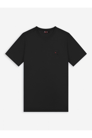 AB Lifestyle AB Lifestyle basic tee slim-fit ab.ss25006 Basic T-shirts jet black