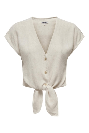 Only Only onlsiesta ss knot lin bl shirt pnt noos T-shirts moonbeam