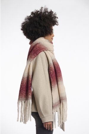 Rino & Pelle Rino & Pelle erica.7002512 checked scarf Sjaals 10960 sugar plum birch