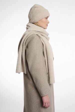 Rino & Pelle Rino & Pelle leah.5002511 knitted scarf Sjaals 10509 stone