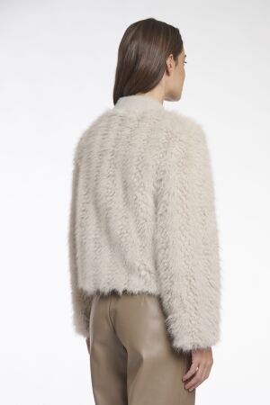 Rino & Pelle Rino & Pelle chaimae.7002512 short faux fur jacket Jackets 9030 birch