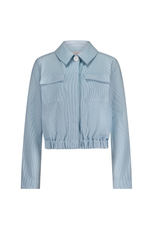 Studio Anneloes Studio Anneloes geertje stripe jacket 12902 Jackets 1160 off white/midblue