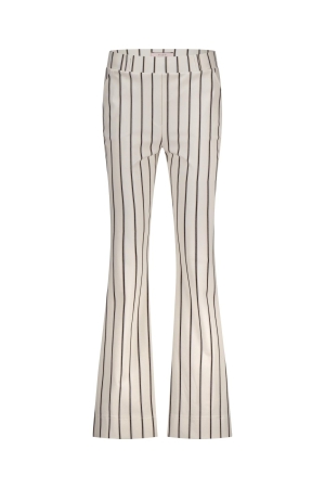 Studio Anneloes Studio Anneloes flair stripe trousers 12909 Flared 1190 off white/black