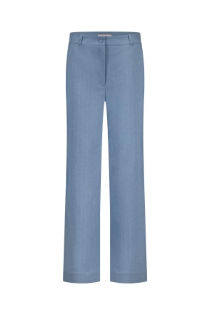 Studio Anneloes Studio Anneloes lexie stripe trousers 12910 Broek 6011 mid blue/off white