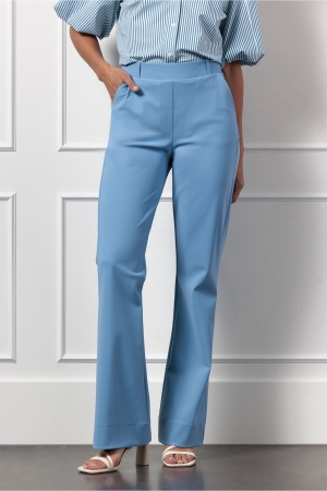 Studio Anneloes Studio Anneloes flair bnd trousers 12926 Flared 6000 mid blue
