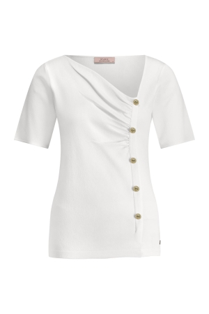 Studio Anneloes Studio Anneloes lovine pullover 12939 Trui korte mouw 1100 off white