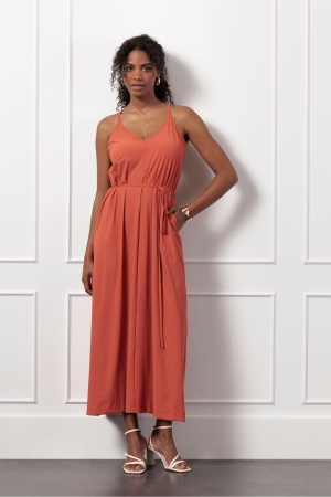 Studio Anneloes Studio Anneloes carise dress 13009 Zomerjurkjes 3500 ginger spice